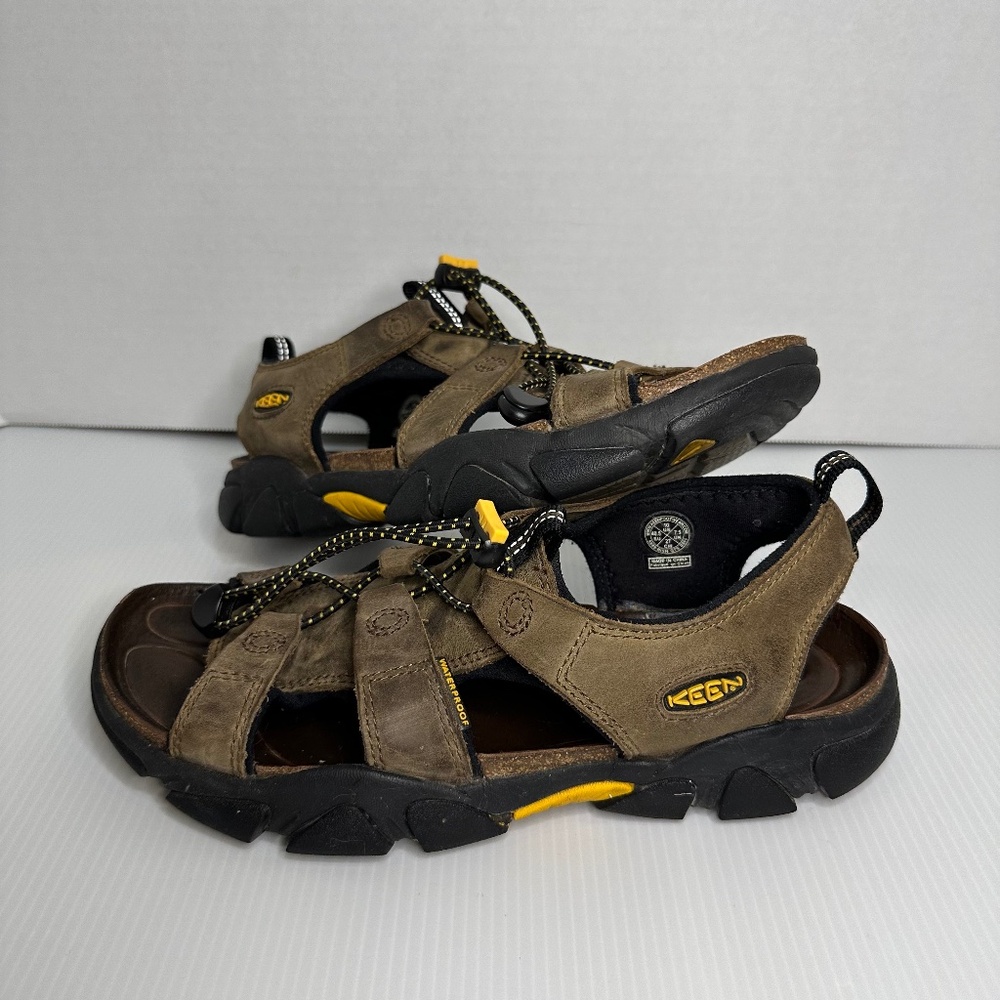 Keen Sandals Womens 10 Sarasota Strappy Hiking Brown Lace Up Open Toe Comfort